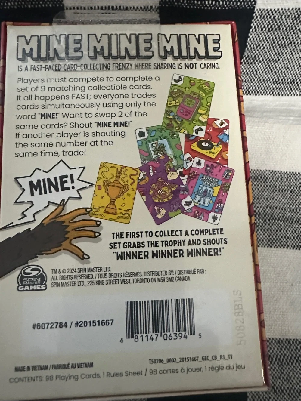 Spin Master mine card